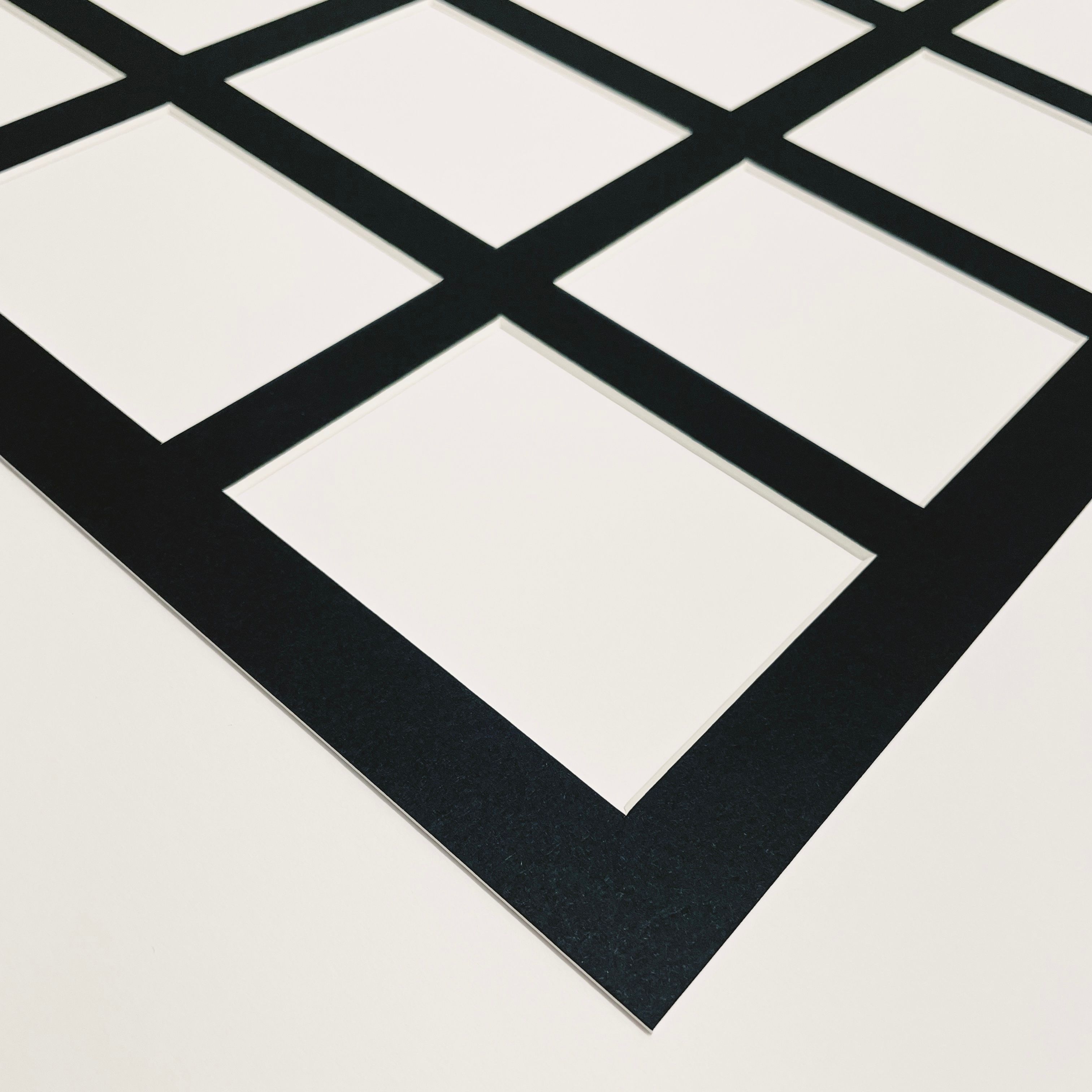 Example of a multi-aperture picture mount with multiple photos.