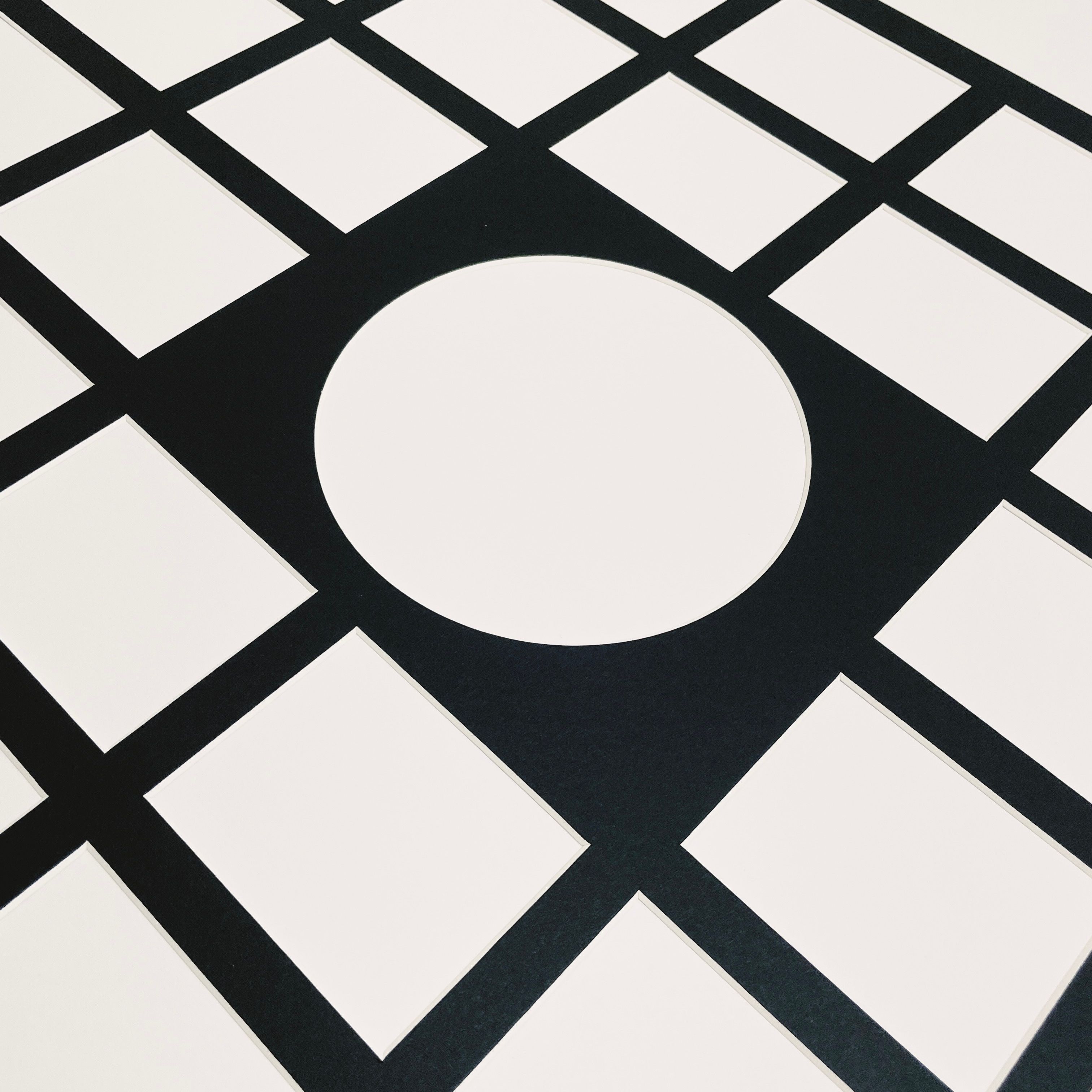 Example of a multi-aperture picture mount with multiple photos.