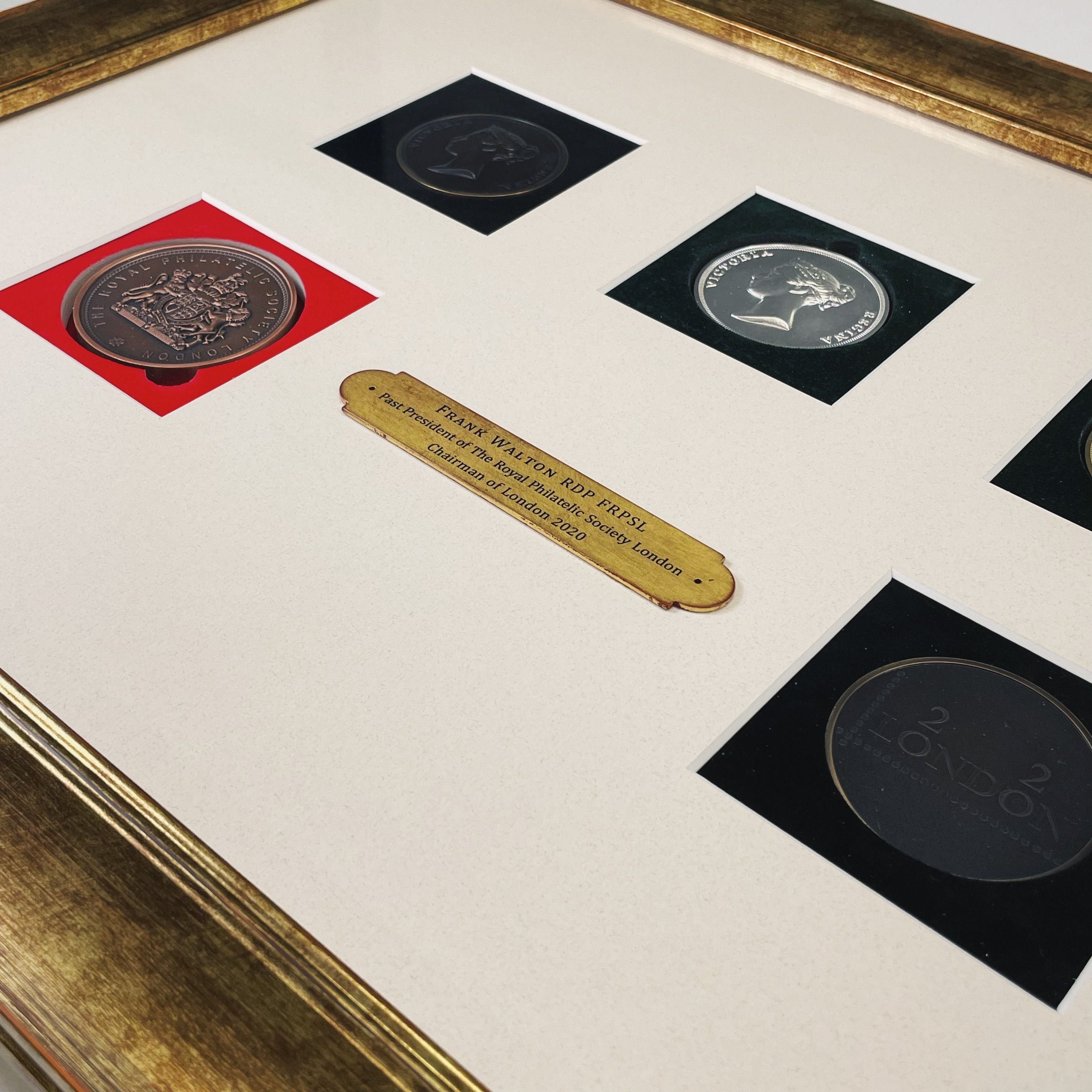 Example of a multi-aperture picture mount with multiple photos.